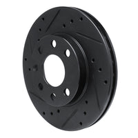 R1 Concepts R1 88-20 Chevrolet SPARK (Mexico) Front Left Drilled & Slotted Black Brake Rotor