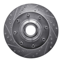 R1 Concepts R1 80-85 Ford E-250 Econoline Front Left Drilled & Slotted Silver Brake Rotor