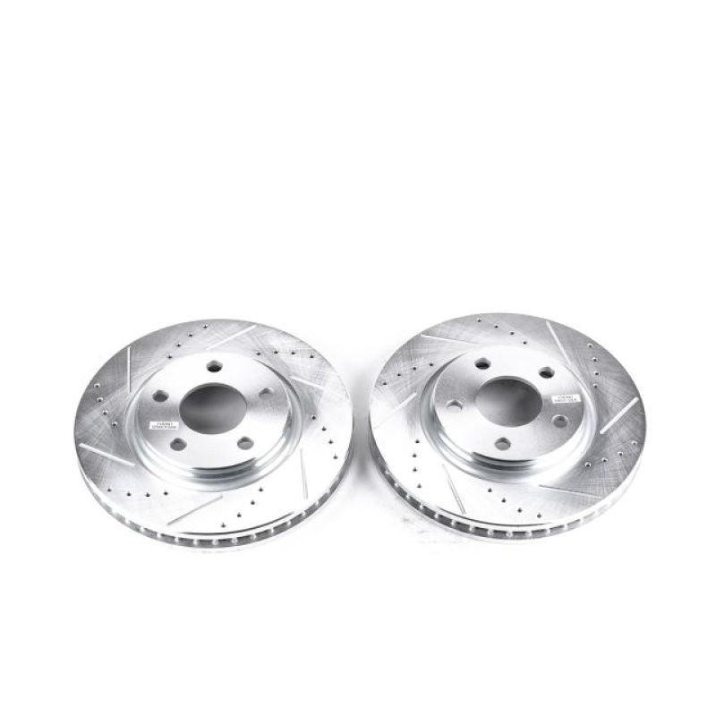 PowerStop Power Stop 05-09 Buick Allure Front Evolution Drilled & Slotted Rotors - Pair