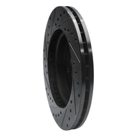 R1 Concepts R1 98-05 Mercedes-Benz ML430 Front Right Drilled & Slotted Black Brake Rotor