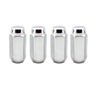 McGard Hex Lug Nut (Cone Seat) M14X1.5 / 13/16 Hex / 1.945in. Length (4-Pack) - Chrome