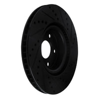 R1 Concepts R1 20-25 Ford BRONCO Sport Front Right Drilled & Slotted Black Brake Rotor