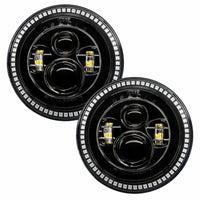 ORACLE Lighting Oracle 7in High Powered LED Headlights - Black Bezel - ColorSHIFT - BC1
