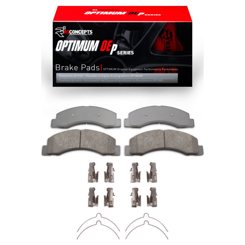 R1 Concepts R1 1999-2005 Ford F-250 2WD (Super Duty) Front R1 Optimum OE Pads & Hardware Kit