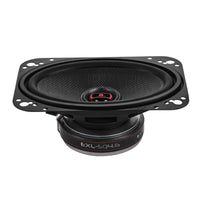 DS18 4x6in 60 Watts RMS 3 ohm 2-Way Coaxial Speakers And Component System w/ Fiberglass Cone