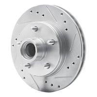 R1 Concepts R1 78-78 Buick CENTURY Front Left Drilled & Slotted Silver Brake Rotor