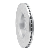 R1 Concepts R1 11-25 Dodge Durango Front Right Drilled & Slotted Silver Brake Rotor