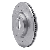 R1 Concepts R1 18-20 Land Rover Range Rover Sport Front Right Drilled & Slotted Silver Brake Rotor