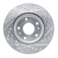 R1 Concepts R1 88-89 Chevrolet C3500 Front Left Drilled & Slotted Silver Brake Rotor