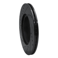 R1 Concepts R1 17-22 Hyundai Ioniq Front Right Drilled & Slotted Black Brake Rotor