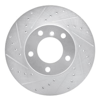 R1 Concepts R1 96-03 BMW 525I (USA/Canada) Front Left Drilled & Slotted Silver Brake Rotor