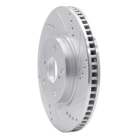 R1 Concepts R1 16-20 Buick Regal Sportback Front Right Drilled & Slotted Silver Brake Rotor