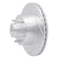 R1 Concepts R1 70-72 Dodge Charger Front Left Drilled & Slotted Silver Brake Rotor