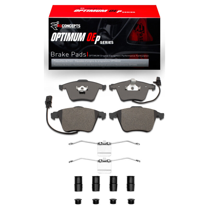 R1 Concepts R1 00-09 Audi A4 (USA/Canada) Front Optimum OE Pads & Hardware Kit