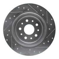 R1 Concepts R1 18-25 Jeep Wrangler Rear Left Drilled & Slotted Silver Brake Rotor