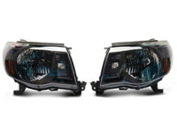 Raxiom 05-11 Toyota Tacoma Axial Series OE Replacement Headlights- Black Housing (Clear Lens)