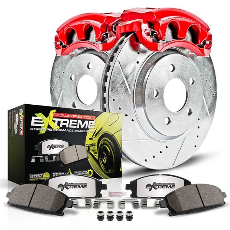 PowerStop Power Stop 15-17 BMW 550i GT xDrive Rear Z26 Street Kit w/Cals