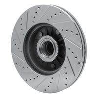 R1 Concepts R1 04-06 Ford E-150 Club Wagon Front Right Drilled & Slotted Silver Brake Rotor