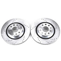 PowerStop Power Stop 17-18 Audi RS3 Rear Evolution Drilled & Slotted Rotors - Pair