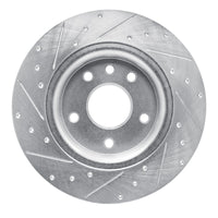 R1 Concepts R1 17-25 Chrysler Voyager Rear Right Drilled & Slotted Silver Brake Rotor