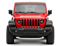 Raxiom 18-23 Jeep Wrangler JL Axial Series 9-In LED Headlights- Black Housing (Clear Lens)