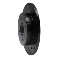 R1 Concepts R1 91-98 Saturn SL Rear Right Drilled & Slotted Black Brake Rotor