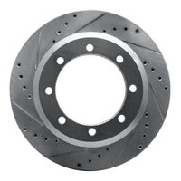 R1 Concepts R1 05-12 Ford F-350 Super Duty 2WD Rear Left Drilled & Slotted Silver Brake Rotor