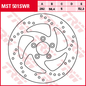 TRW MOTO MST501SWR Brake Disc