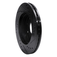 R1 Concepts R1 04-10 Chevrolet Optra (USA/Canada) Front Left Drilled & Slotted Black Brake Rotor