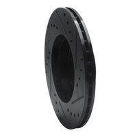 R1 Concepts R1 90-05 Buick Skylark Front Left Drilled & Slotted Black Brake Rotor