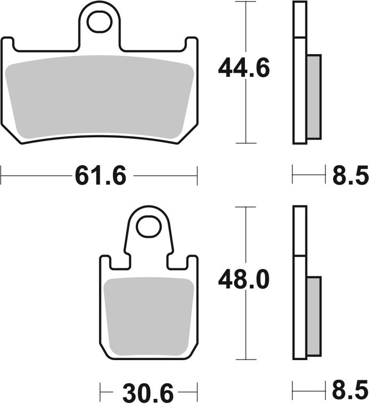 Brembo Powersports Brembo Carbon Ceramic Upgrade Brake Pad