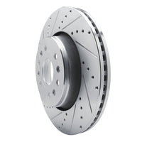 R1 Concepts R1 21-25 Jeep Grand Wagoneer L Front Left Drilled & Slotted Silver Brake Rotor