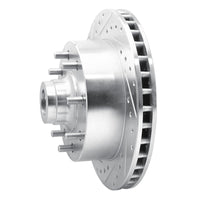 R1 Concepts R1 94-97 Dodge B200 / B200 Van / B250 Front Left Drilled & Slotted Silver Brake Rotor