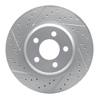 R1 Concepts R1 67-70 Chevrolet Biscayne Front Left Drilled & Slotted Geo-Carbon Rotor