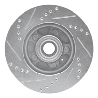 R1 Concepts R1 82-87 Volvo 740 Front Right Drilled & Slotted Silver Brake Rotor