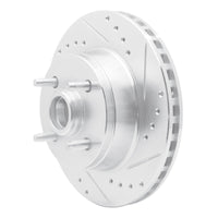 R1 Concepts R1 93-93 Ford Mustang Front Right Drilled & Slotted Silver Brake Rotor