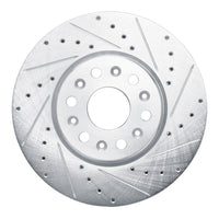 R1 Concepts R1 17-25 Buick Enclave Front Right Drilled & Slotted Silver Brake Rotor