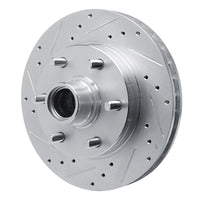 R1 Concepts R1 88-96 Chevrolet C2500 Front Left Drilled & Slotted Silver Brake Rotor