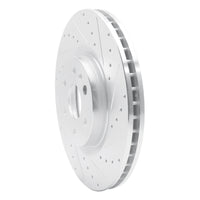 R1 Concepts R1 10-16 Cadillac SRX Front Right Drilled & Slotted Silver Brake Rotor