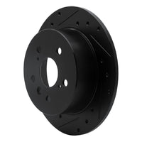 R1 Concepts R1 2012-2018 Lexus ES300H Rear Left Drilled & Slotted Black Brake Rotor