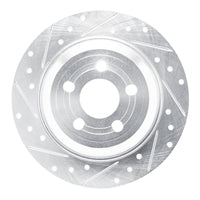 R1 Concepts R1 22-25 Ford Maverick Rear Left Drilled & Slotted Silver Brake Rotor