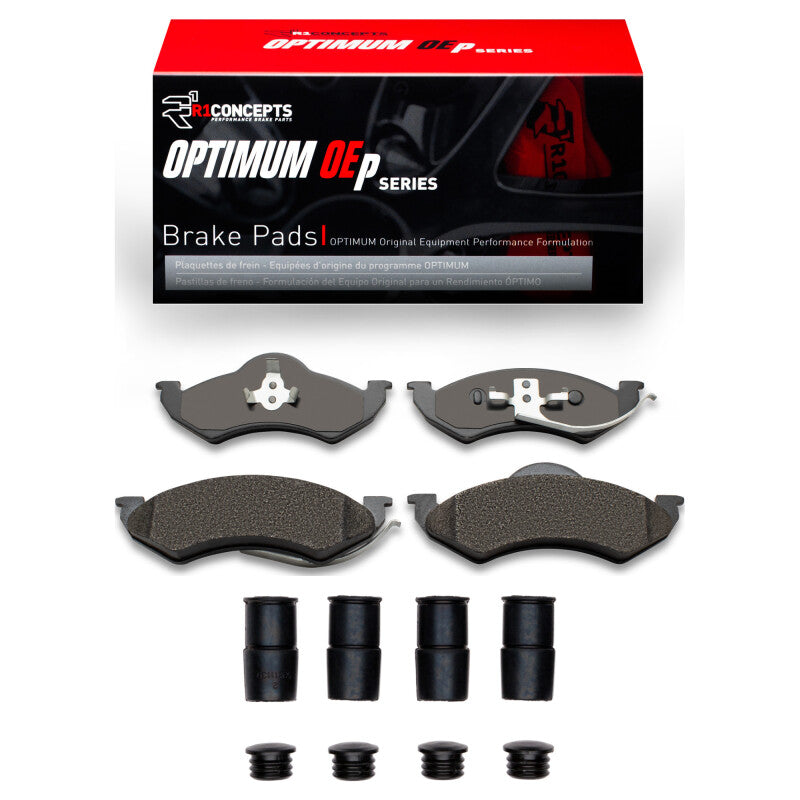 R1 Concepts R1 98-99 Dodge Dakota RWD Front Optimum OE Pads & Hardware Kit