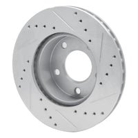 R1 Concepts R1 75-80 Ford Granada Left Rear Drilled & Slotted Silver Brake Rotor
