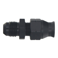 DeatschWerks 6AN Male Flare to 5/16in Hardline Compression Adapter - Anodized Matte Black