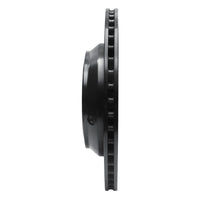 R1 Concepts R1 17-19 Genesis G90 Rear Left Drilled & Slotted Black Brake Rotor