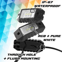 XKGLOW XK Glow RGBW 12pc Addressable LED Rock Light Kit