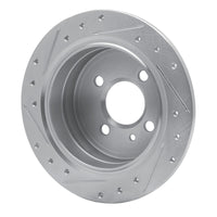 R1 Concepts R1 88-90 BMW 325IX Rear Right Drilled & Slotted Silver Brake Rotor