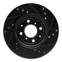 R1 Concepts R1 15-20 Honda Fit (USA/Canada) Front Left Drilled & Slotted Black Brake Rotor