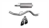CORSA Performance Corsa 2015-2020 Ford F-150 5.0L V8 (Super Crew Cab) Black Sport Single Side Dual 4in Tips CB Exhaust