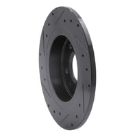 R1 Concepts R1 11-19 Buick Verano Rear Right Drilled & Slotted Black Brake Rotor